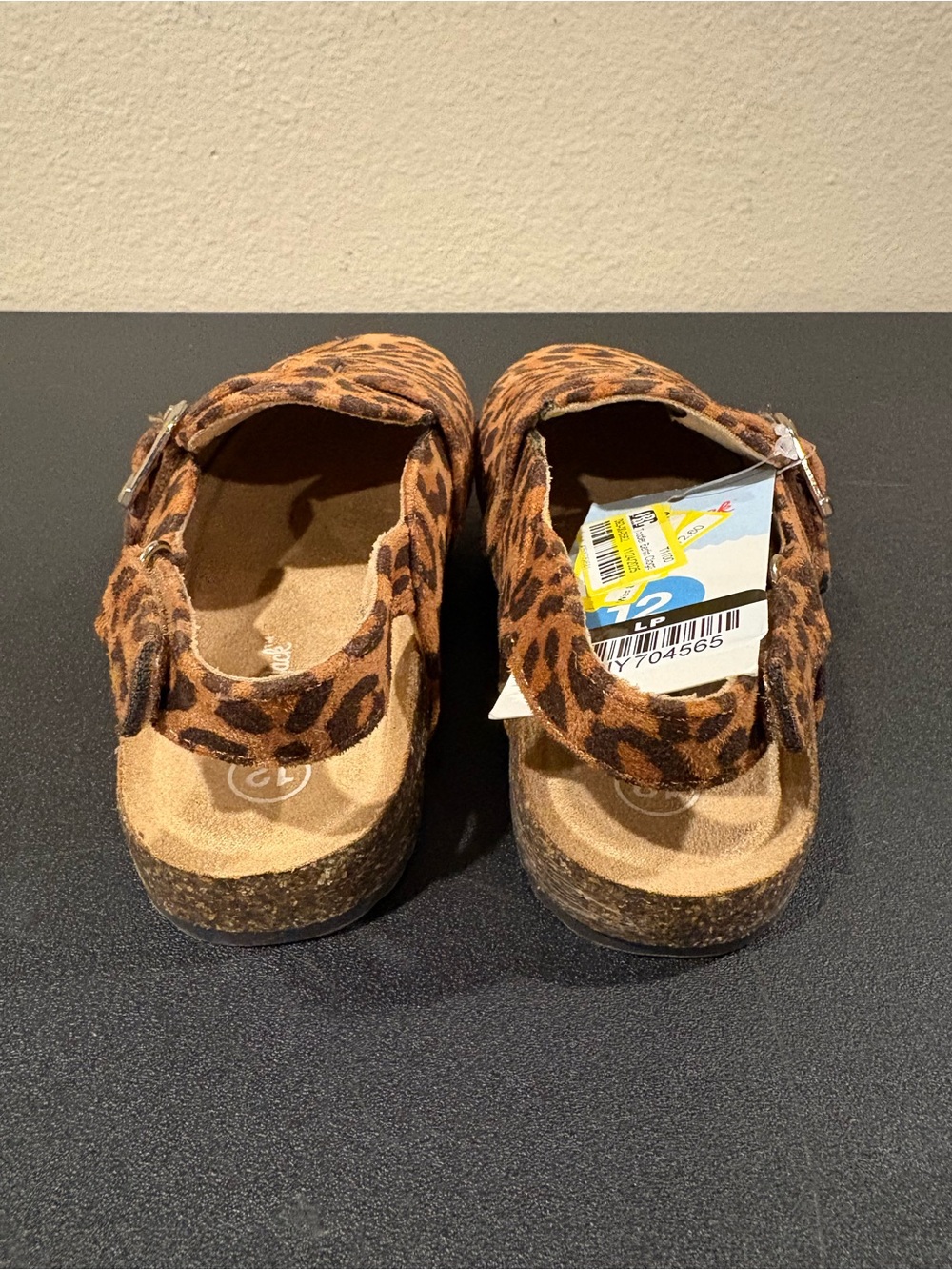 Cat & Jack Toddler Berlin Mule Clogs Sandals Cheetah Print Toddler Size 12 - Picture 3 of 10